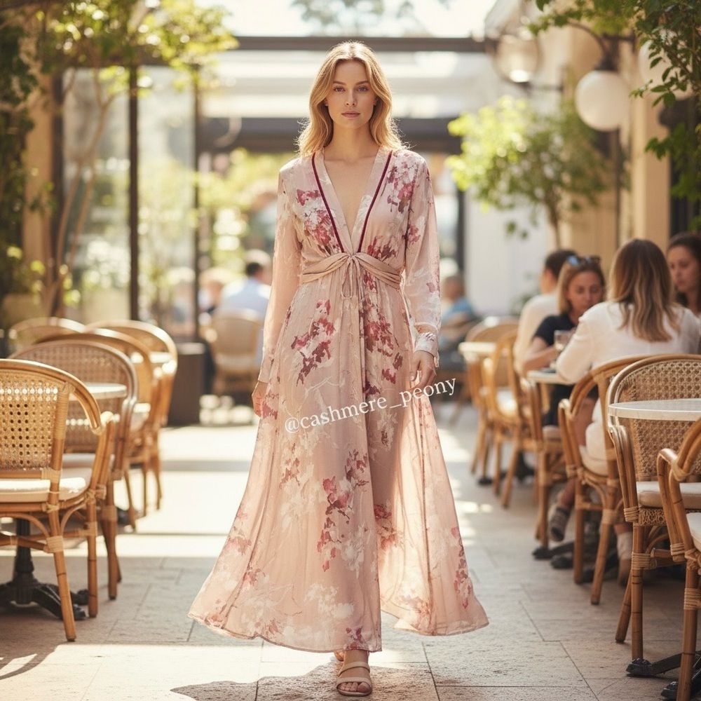 Zara Limited Collection Floral Maxi Sundress Dress XS
